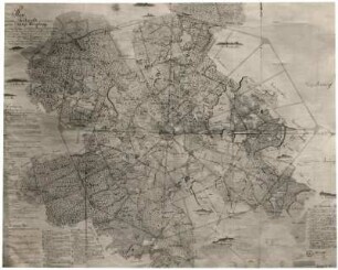 Plan vom Friedewald mit Moritzburg (1701/1750)