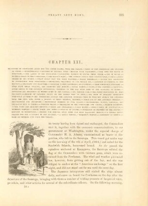 Chapter XXI. Departure of Commander Adams for the United States, with the treaty. - ...