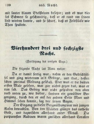 Vierhundert drei und sechzigste Nacht