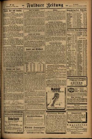 Zweite Ausgabe vom Sonntag, den 18. Mai 1924.