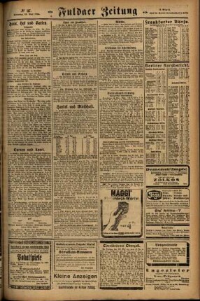 Zweite Ausgabe vom Sonntag, den 18. Mai 1924.