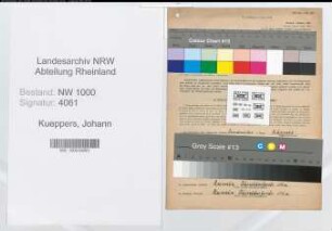 Entnazifizierung Johann Kueppers, geb. 21.09.1897 (Brandmeister)