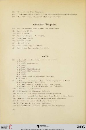 Varia (Nr. 1256-1292)
