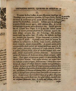 Difficilivm Qvorvndam De Morte Et Resvrrectione Christi Discvssio, Specimen Secundum