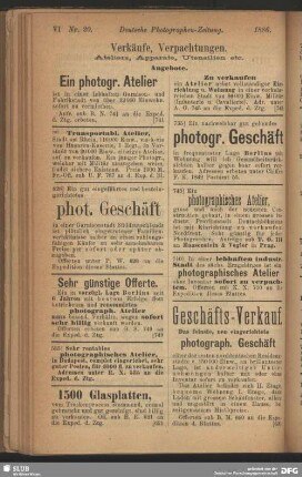 Verkäufe, Verpachtungen
