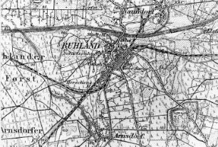 Ruhland. Reichskarte, 1:100.000, Einheitsblatt Nr. 89, 1922