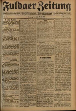 Ausgabe vom Montag, den 26. April 1915.