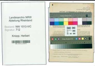 Entnazifizierung Herbert Knoop , geb. 02.01.1905 (Bauunternehmer)