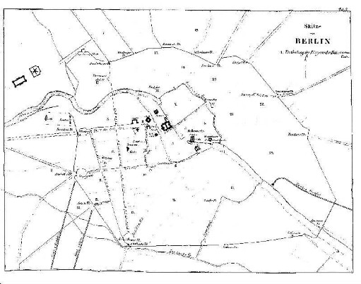 Karte: Skizze von Berlin