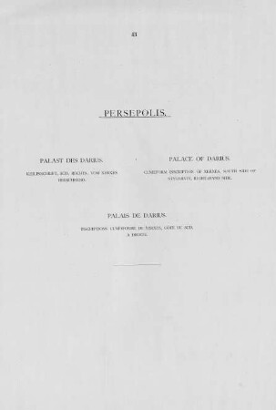 43. Keilinschrift, Süd, rechts, vom Xerxes herrührend