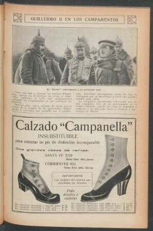 Guillermo II en los campamentos