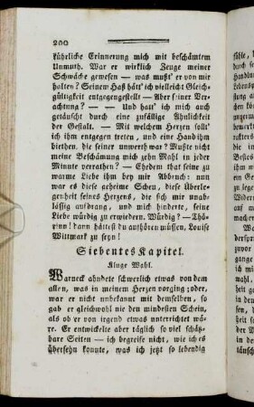 Siebentes Kapitel. Kluge Wahl.