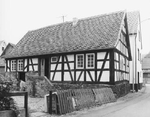 ''Mosches-Häuschen'' (Fachwerkwohnhaus); Büdingen, Hauptstraße 38