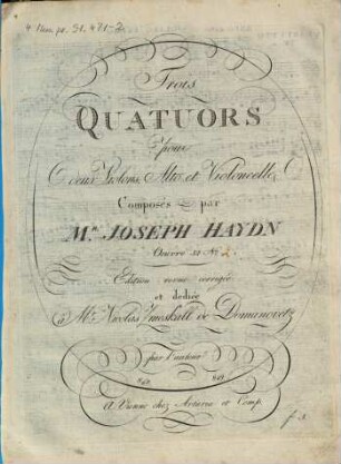Trois quatuors pour deux violons, alto et violoncelle : oeuvre 32, 2
