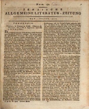 Jenaische allgemeine Literatur-Zeitung vom Jahre .... 1812, 7/9 = Jg. 9