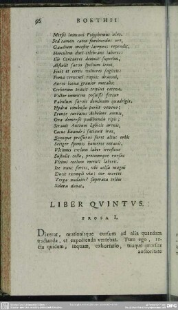 Liber Quintus