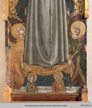 Bernhard von Siena, das Christusmonogramm haltend