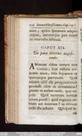 Caput XIX. De pace interna acquirenda.