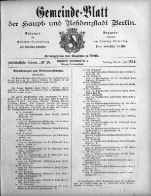 1894,28: No. 28, 15. Juli 1894