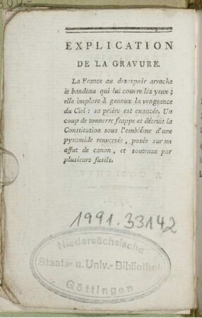 Explication De La Gravure.