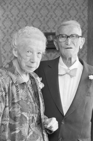 Diamanthochzeit der Eheleute Luise und August Romann aus der Hirschstraße 47
