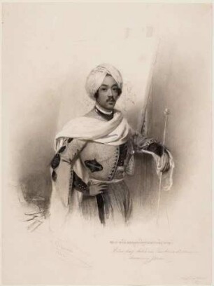 Bildnis Raden Saleh, javanischer Prinz, Maler