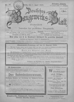 58. Jahrgang. Nr. 10.