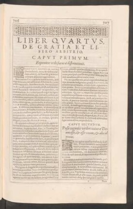 Liber Quartus, De Gratia Et Libero Arbitrio.