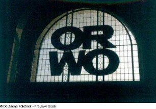 ORWO-Werbung im Bahnhof Dresden-Neustadt