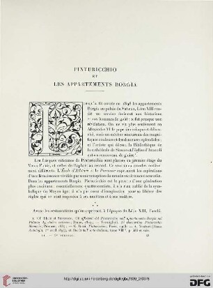 5. Pér. 2.1920: Pinturicchio et les appartements Borgia