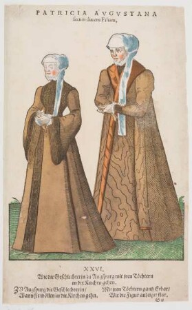 Tracht einer Augsburger Patrizierin