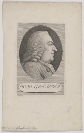 Bildnis des Joh. Gessner
