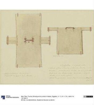 Tunika (Ärmelponcho) eines Knaben, Ägypten, 4.- 5. Jh. n. Chr.
