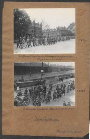 Leichenzug des abgestürzten Fliegerleutnants v. MULZER
