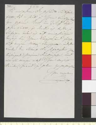 Brief von Sachsen-Weimar und Eisenach, Maria Pawlowna Großherzogin von an Goethe, Johann Wolfgang von