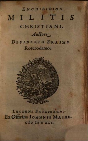 Enchiridion militis christiani