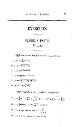 Exercices.