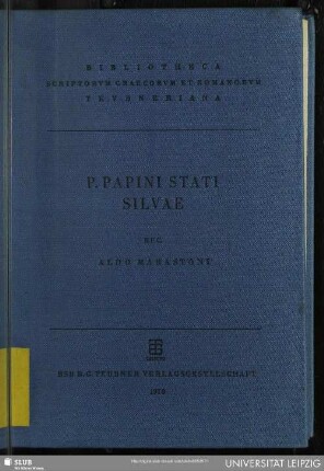 P. Papini Stati Silvae