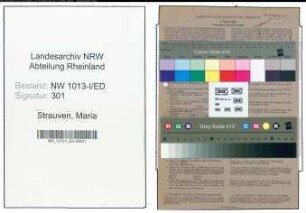 Entnazifizierung Maria Strauven , geb. 19.09.1901 (Lehrerin)