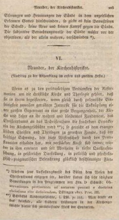 105-129 Neander, der Kirchenhistoriker : Nachtrag