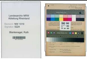 Entnazifizierung Ruth Blankenagel , geb. 24.01.1915 (Gewerbelehrerin)