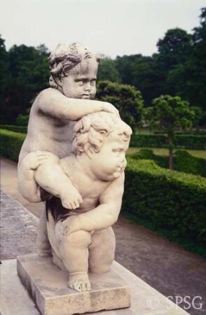 Potsdam, Park Sanssouci, Parterre Bildergalerie und Umgebung.