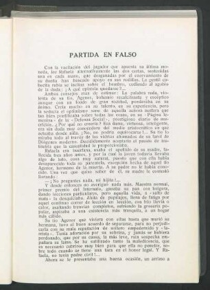 Partida en falso