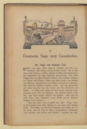 V. Deutsche Sage und Geschichte