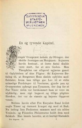 Per aspera : Historisk Roman af Georg Ebers. Oversat af Otto Borchsenius og Johannes Magnussen, 2