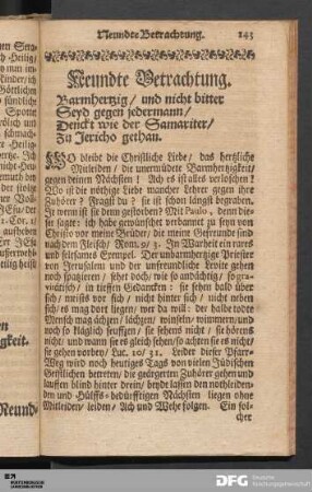 Neundte Bertrachtung.