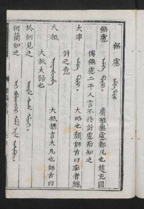 無慮 = Amba muru