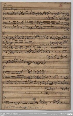 Concertos - Mus.2474-O-17 : vl, strings, bc - D; GraunWV C:XIII:71