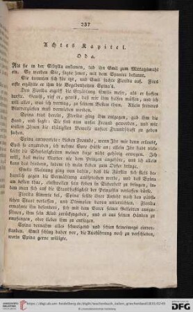 Achtes Kapitel: Oda