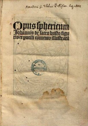Opus sphericum Joannis de Sacro Busto